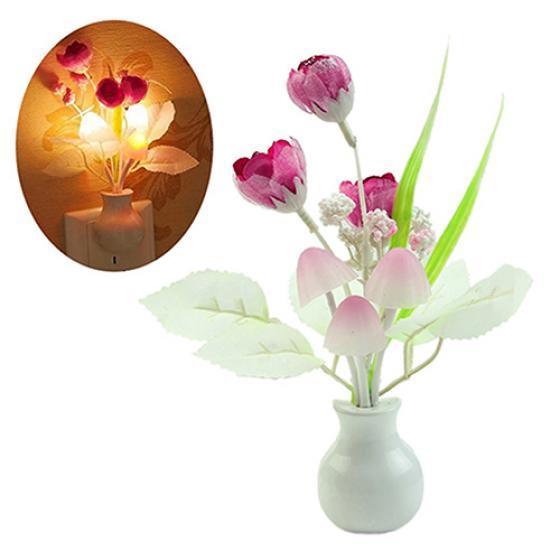 (NW000268) Vase Night Light Wide Application Glowing Vase Night Light Romantic  Lamp for Baby Bed Room - Image 3