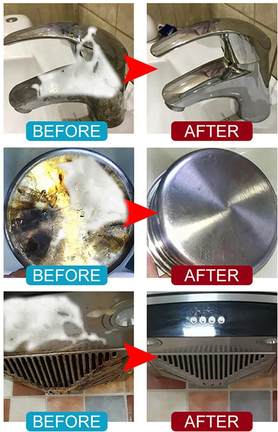 Kitchen Bubble Grease Cleaner 250ML | Dirt Grease dust cleaner for car, kitchen, home - Image 4