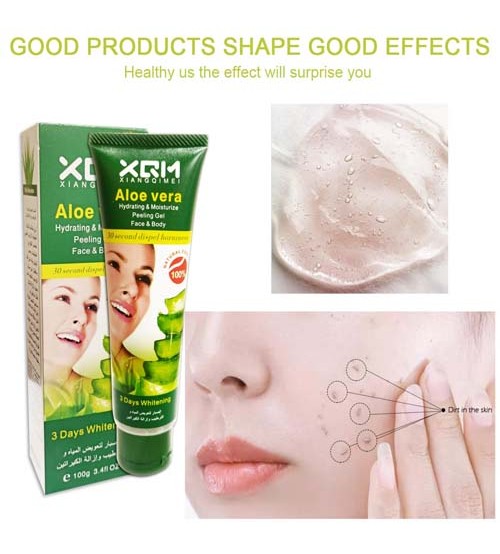 XQM Exfoliating Aleo Vera Peeling Gel Face & Body Scrub gel 100g - Image 2