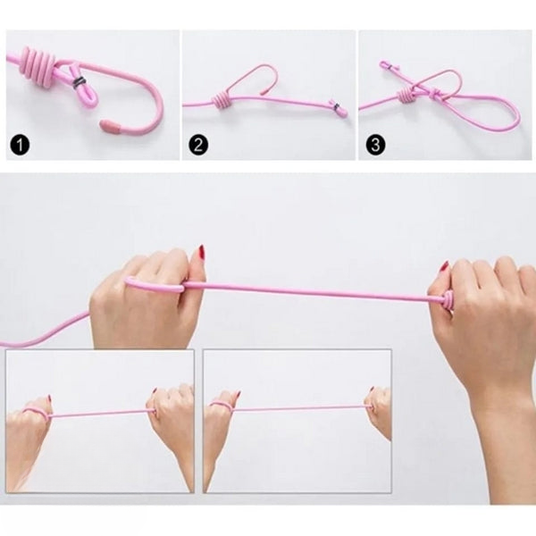 Clip & Hang 185CM Portable Clothesline With (12) Clip - Elastic, Windproof & Eco-Friendly for Travel & Home Use (Random Colors)) - Image 8