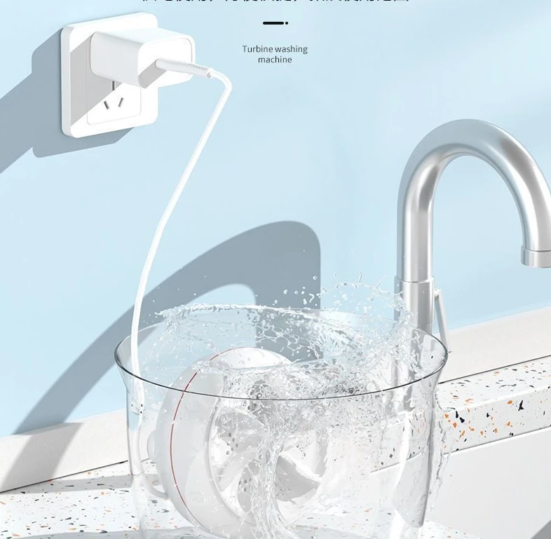 Mini Washing Machine Portable Ultrasonic Turbine Washer - Image 9