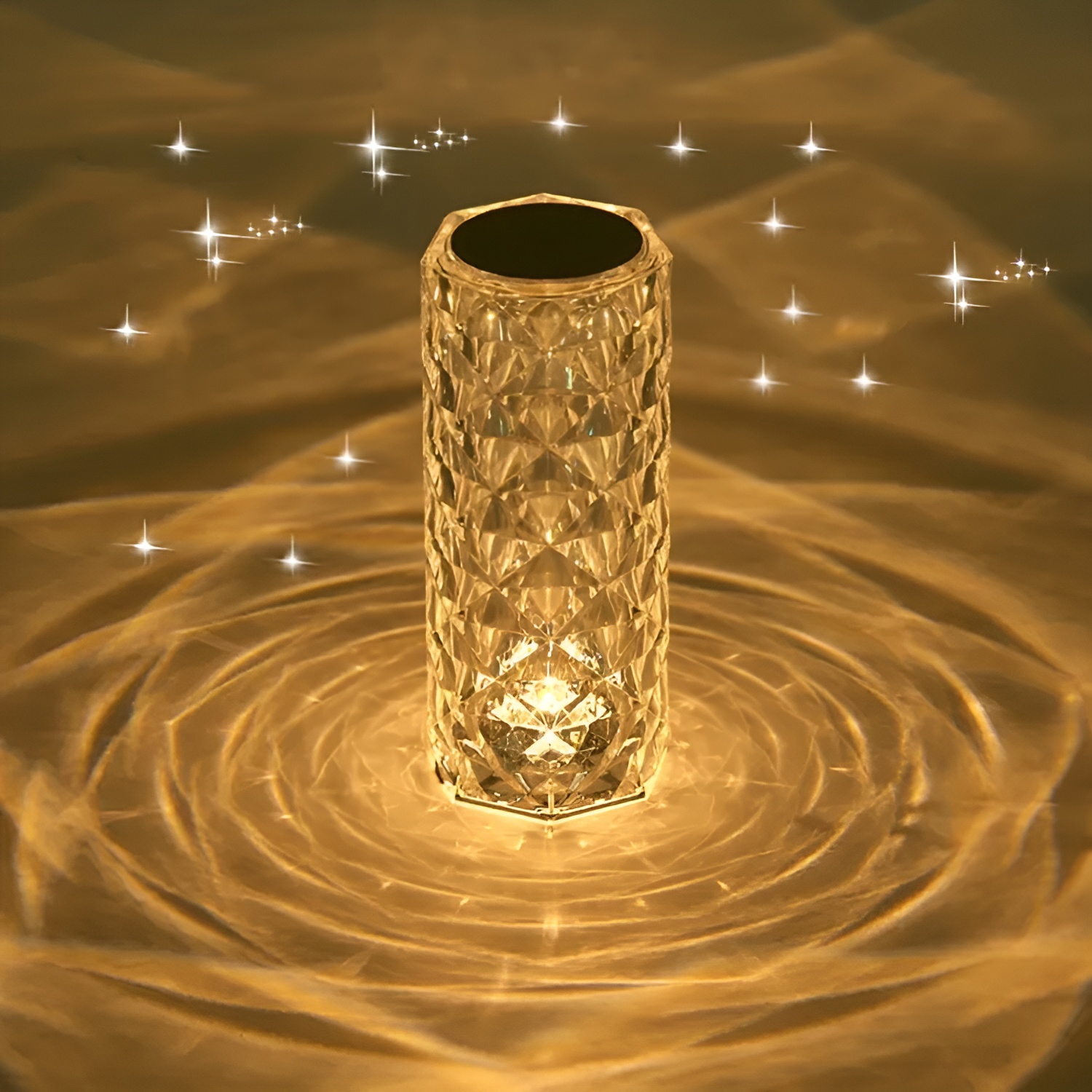 16 Colors Diamond Rose Crystal Lamp Bedside Acrylic  Table Lamp | Led Diamond Touch Lamp With Remote - Image 5