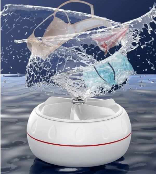 Mini Washing Machine Portable Ultrasonic Turbine Washer - Image 10