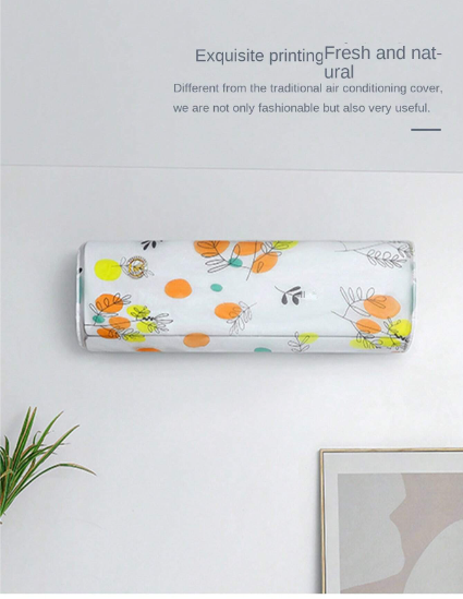 Air Conditioner Dust Cover Wall Mounted Indoor Hanging Dustproof Protective Cover (Random Print) 1 ton - Image 8