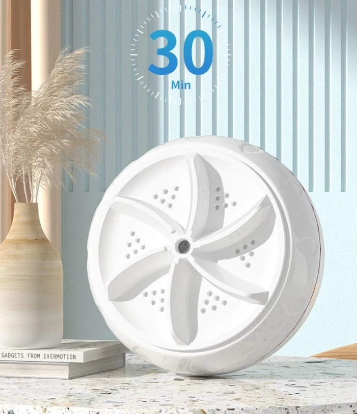 Mini Washing Machine Portable Ultrasonic Turbine Washer - Image 7