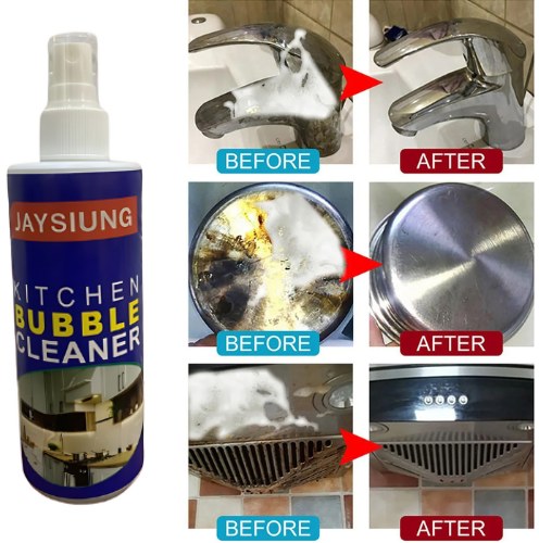 Kitchen Bubble Grease Cleaner 250ML | Dirt Grease dust cleaner for car, kitchen, home - Image 5