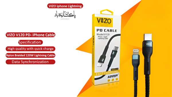 Vizo V120 PD-Cable Fast Cable | Data Cable | Fast Charging Data Cable android & Iphone Lighting Cable - Image 4