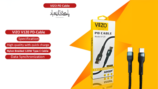 Vizo V120 PD-Cable Fast Cable | Data Cable | Fast Charging Data Cable android & Iphone Lighting Cable - Image 3