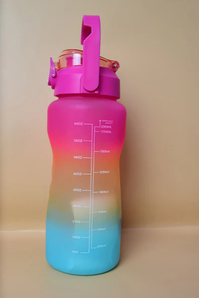 (NW000110) Leak-Proof Sports Bottle, Motivational Water Bottle with Time Marking for Sports Gym Outdoor(Random color) - Image 4