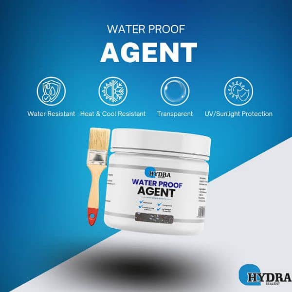 Hydra Waterproof Agent | Super Strong Invisible Waterproof Anti-leakage Agent | Instant Repair Waterproof Anti-leakage Agent with brush - 250g
