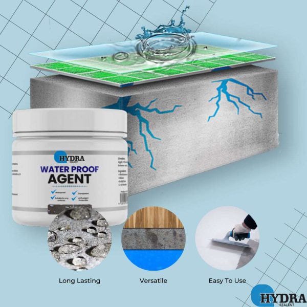 Hydra Waterproof Agent | Super Strong Invisible Waterproof Anti-leakage Agent | Instant Repair Waterproof Anti-leakage Agent with brush - 250g - Image 3