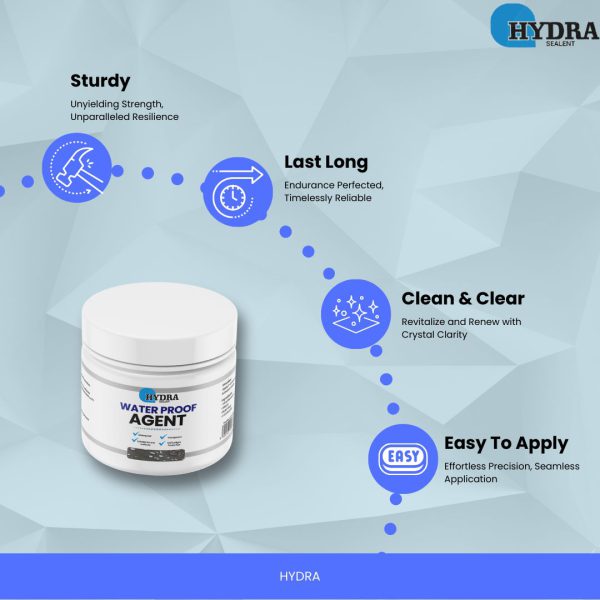 Hydra Waterproof Agent | Super Strong Invisible Waterproof Anti-leakage Agent | Instant Repair Waterproof Anti-leakage Agent with brush - 250g - Image 2