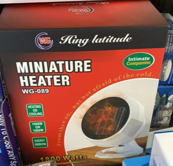Miniature heater model WG-089..  Flexible 1800W Portable Electric Heater Fan Winter Warm Hot Fan Home Office Winter Warmer(random color ) - Image 3