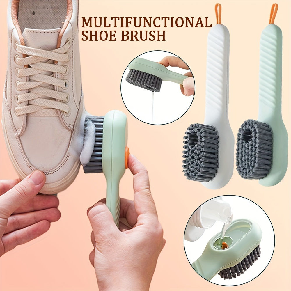 Multi-purpose Shoe Brush Soft Bristle Automatic Liquid Long Handle Cleaning Brush Clothes Board Brush Household Cleaning Tools - Image 3