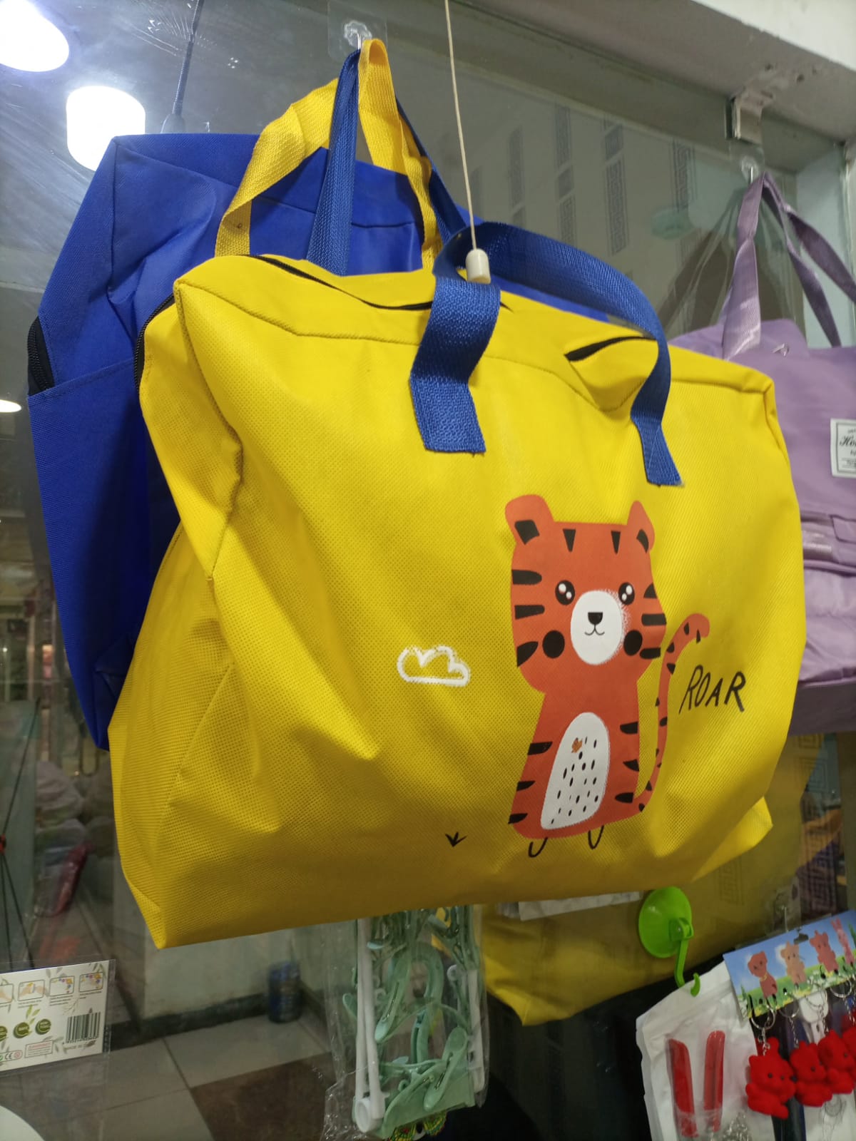 Baby Dinosaur Cloth Organizer And Storage Handbag Portable | only blue color available. - Image 3
