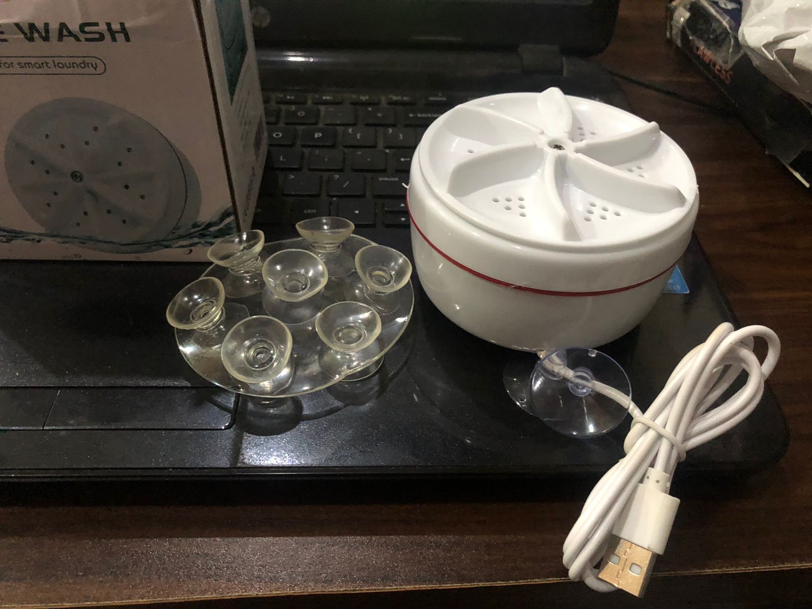 Mini Washing Machine Portable Ultrasonic Turbine Washer - Image 2