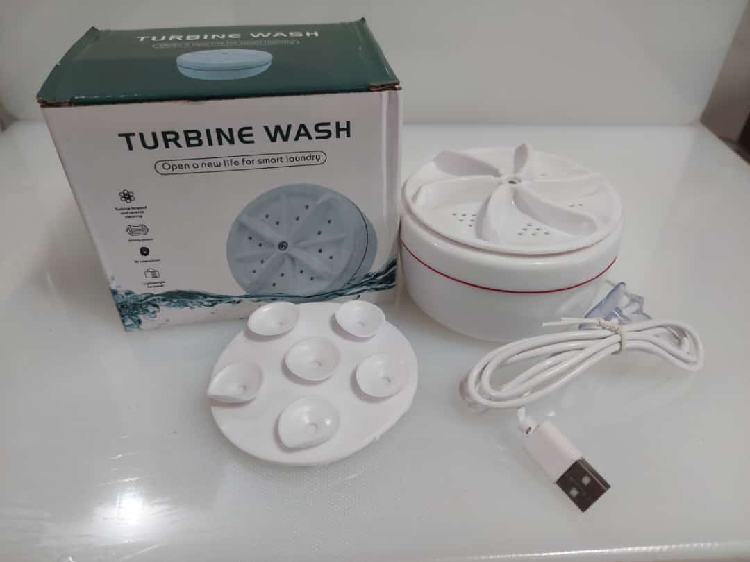Mini Washing Machine Portable Ultrasonic Turbine Washer - Image 4
