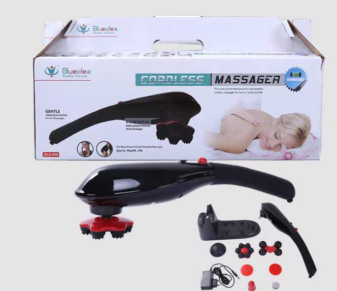 Blue idea Rechargeable Cordless Massager with different heads | Deep Massager for Muscles Neck Cordless Electric Body Massager - Image 10