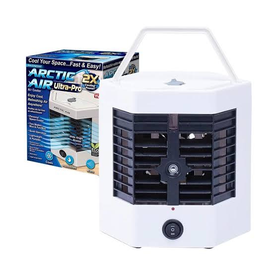Arctic Air Ultra Pro Evaporative Air Cooler Fan - Portable 4-in-1 Cooling Solution with Humidifier, Air Purifier, and Adjustable Airflow - Effortless Cooling and Enhanced Comfort