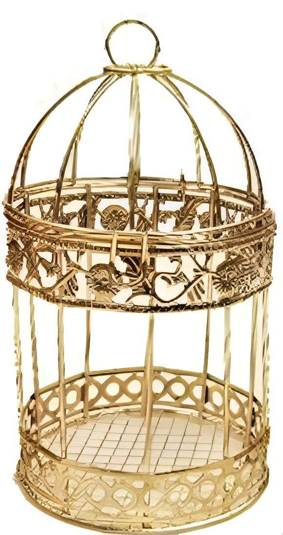Metallic bird Cages for home decor and gift (pack of 3) - Image 4