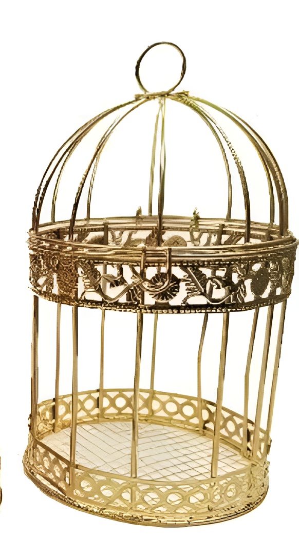 Metallic bird Cages for home decor and gift (pack of 3) - Image 3