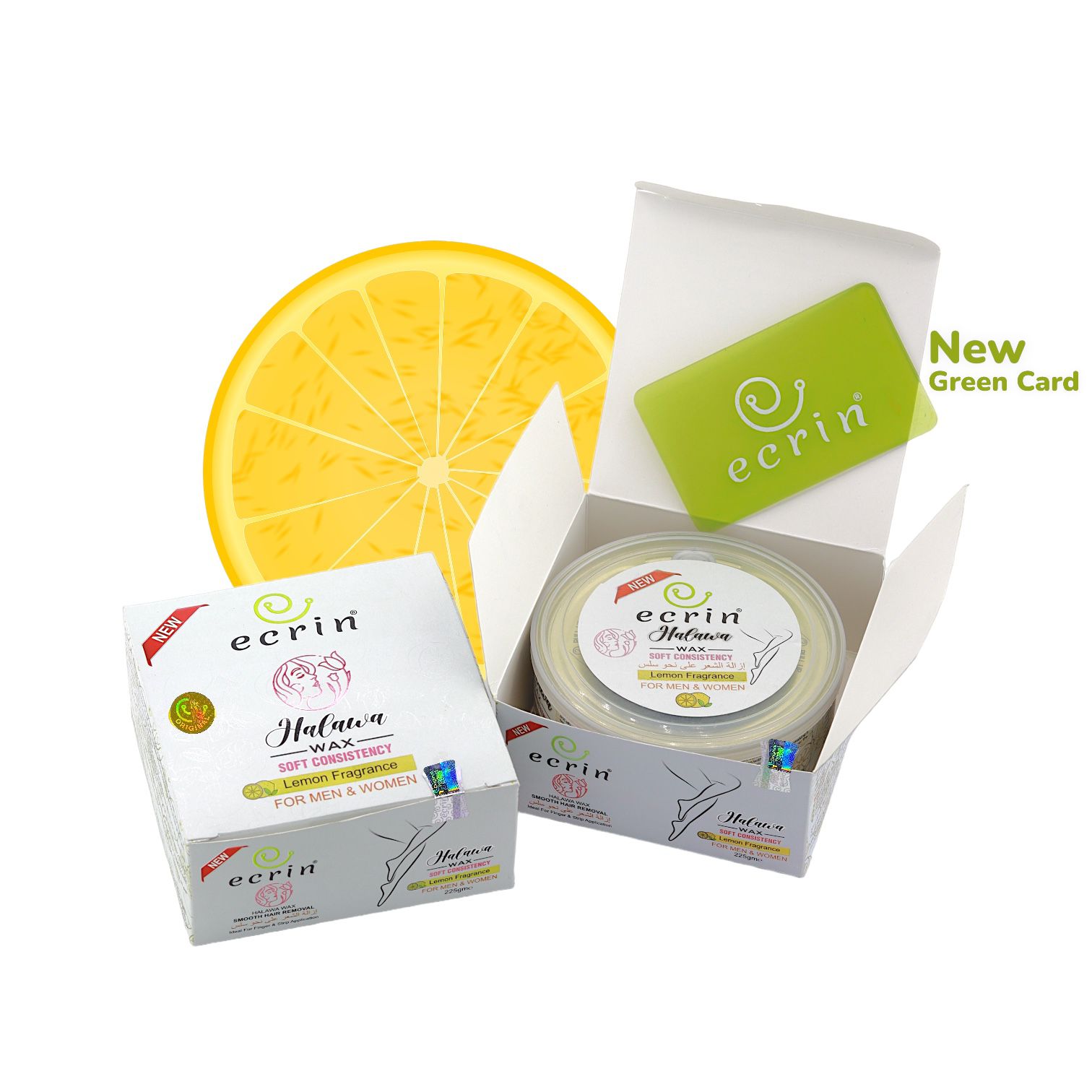 ECRINCOSMETICS  Ecrin Organic Halawa Wax - 100% Lemon & Sugar Base - Image 6
