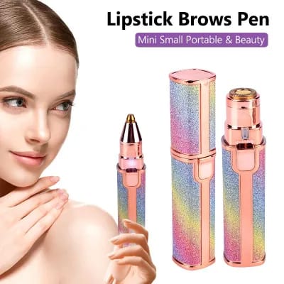2 In 1 Hair Remover Chargeable , Multi Attractive Color With USB Charging Cable And Cleaning Brush - Image 5
