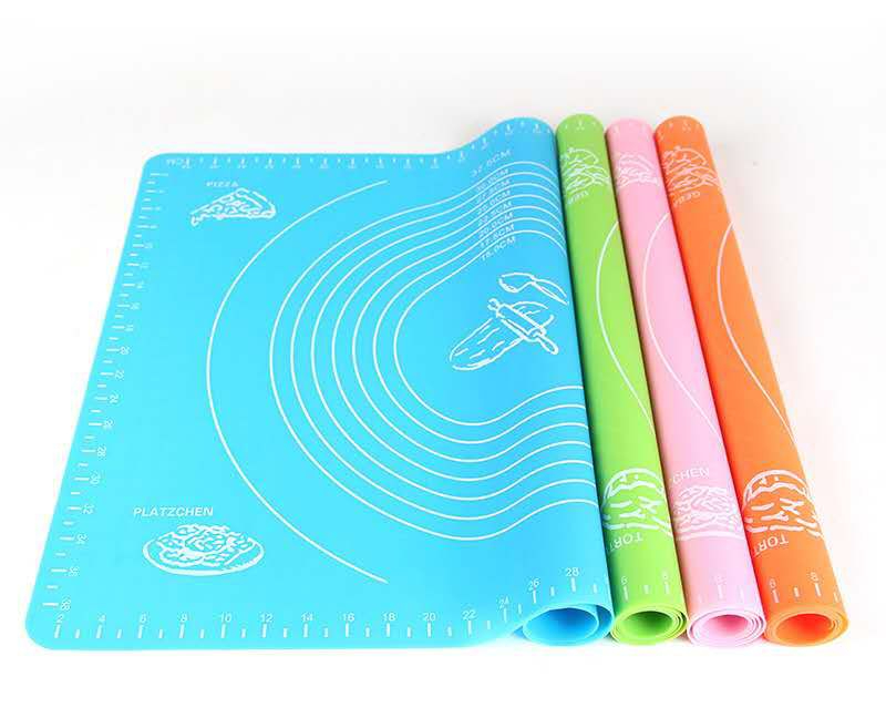 Silicone Baking Mat With Measurements Heat Resistant Cookie Sheet Oven Liner | Non Stick Flour Rolling Mat | Baking Mat Kneading Dough Pad (Random Color) - Image 10