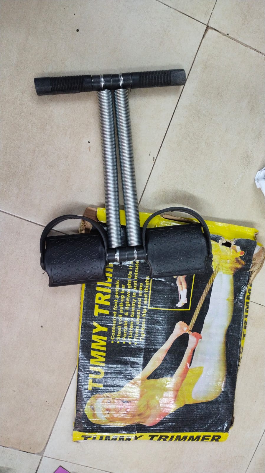 Tummy Trimar Double Spring exercise machine Leg Exercise Thigh Exerciser - Image 2