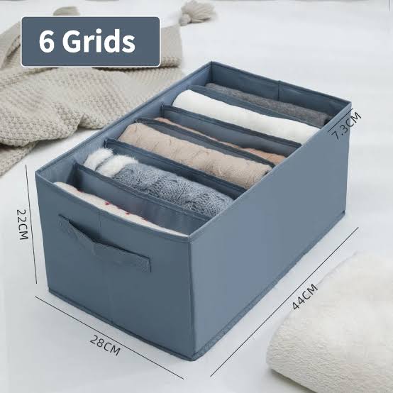 Cart board jeans organic 6 grids foldable organize 85 GSM (random colors) - Image 4