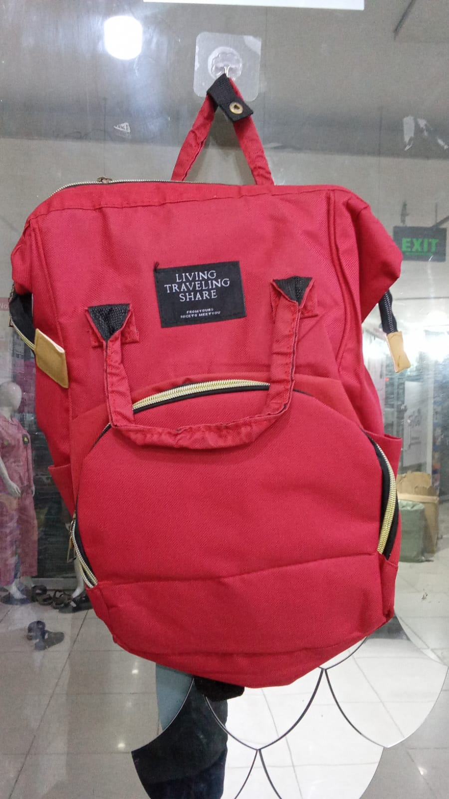 Large Capacity Mummy Bag Multi-function Waterproof Outdoor Women Backpack Nursing Bag for Baby Care Unisex Traval Backpack (Random color). - Image 4