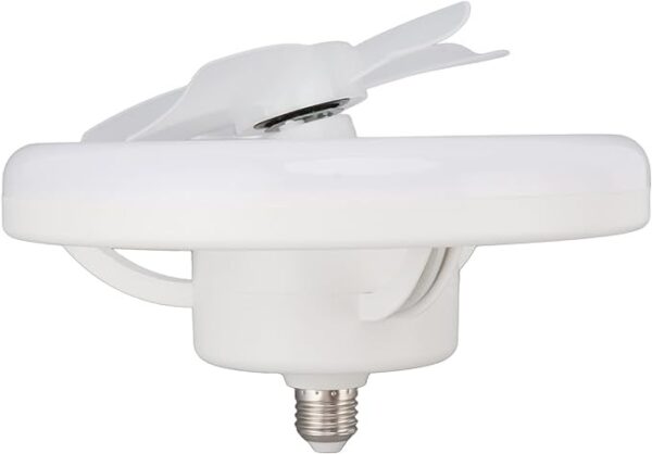 360° Rotating Socket Ceiling Fan with Light and Remote - Image 12