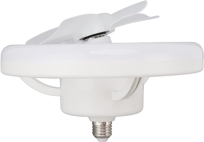 360° Rotating Socket Ceiling Fan with Light and Remote - Image 12