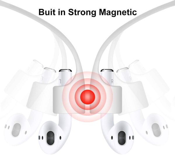 Anti Lost Silicone Earphone Rope Holder Cable For AirPods Strap Wireless Bluetooth Headphone Neck Strap Cord String 55CM - Image 13