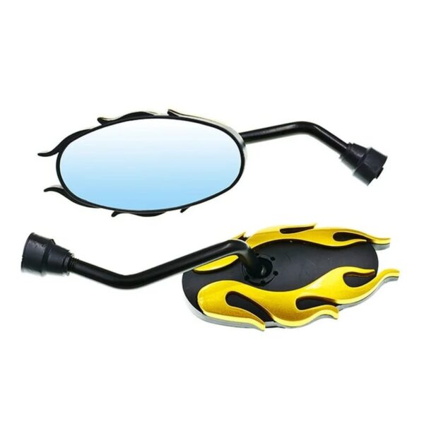 1Pair Motorcycle Universal Side Rear View Mirrors Back Side Mirrors For Dirt Bike honda Yamaha Kawasaki Suzuki TaoTao Lifan (Random Color) - Image 5