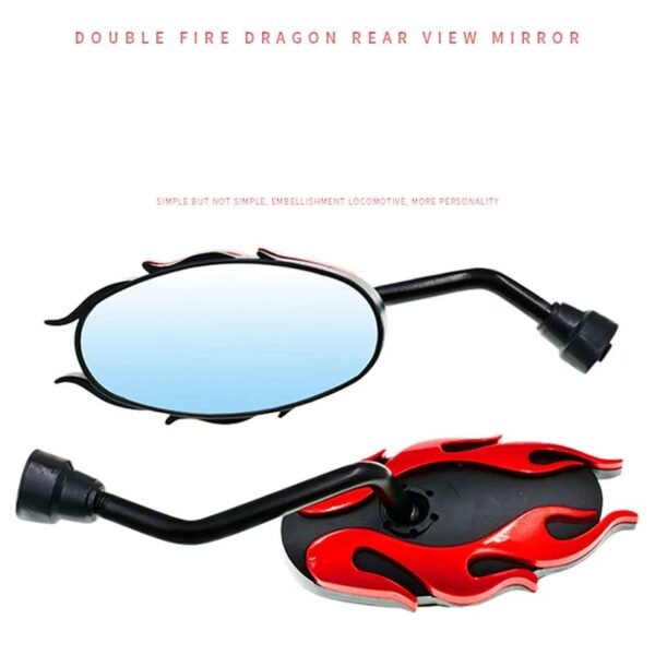 1Pair Motorcycle Universal Side Rear View Mirrors Back Side Mirrors For Dirt Bike honda Yamaha Kawasaki Suzuki TaoTao Lifan (Random Color) - Image 4