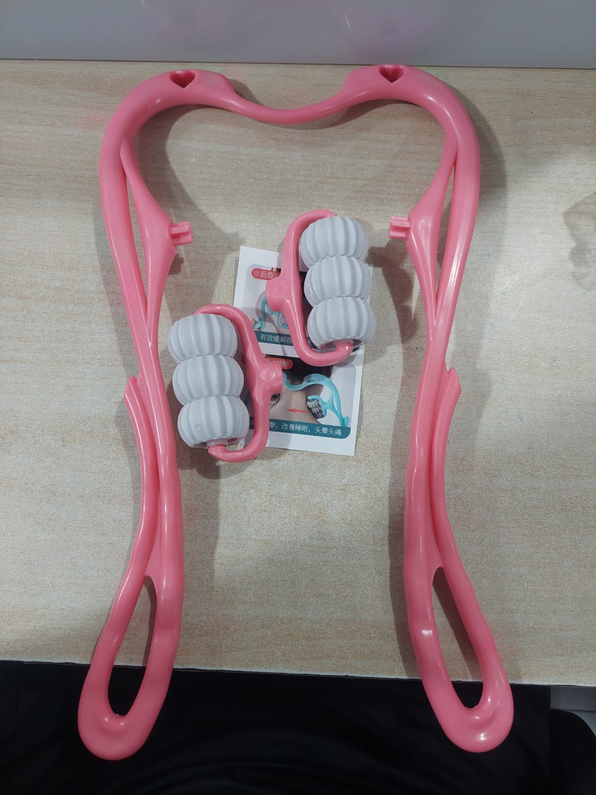 Manual Neck Massager For Cervical pain, deep Tissue | Handheld Massager Tool for Legs Waist Neck and Shoulder (Random color) - Image 24