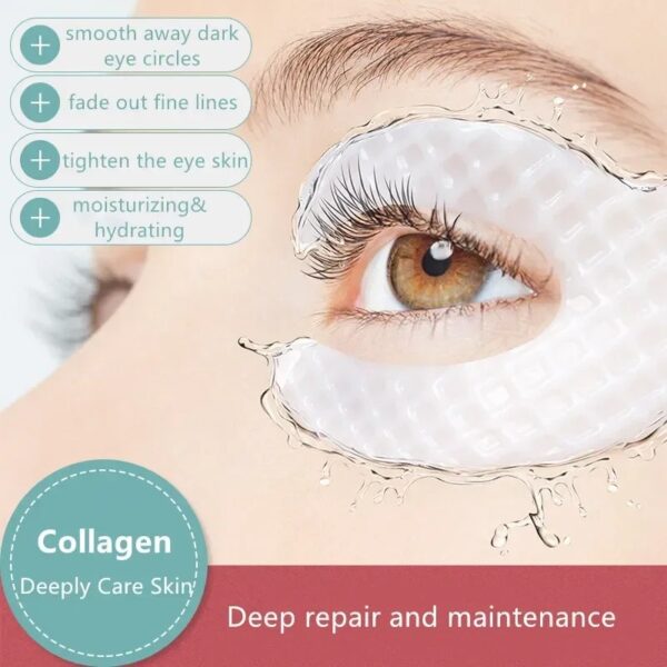 10pcs / 1 Box Eyes Bag Remove Collagen Eye Patch Instant Fade Fine Lines Dark Circles Fat Particles Moisturizing Anti-puffiness Korea Eye Care - Image 4
