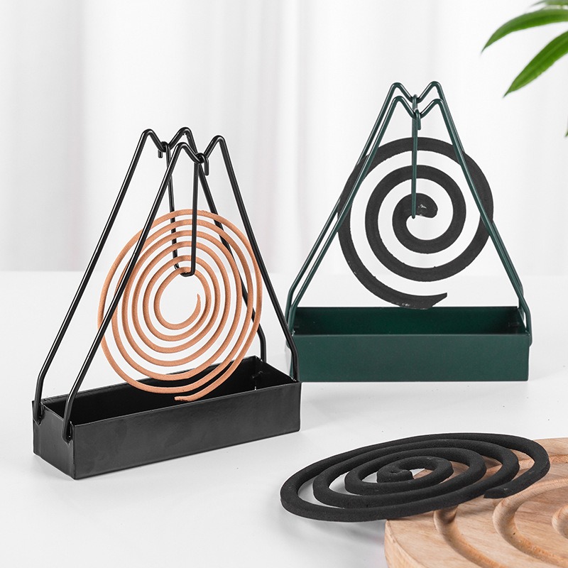 Triangular Mosquito Coil Holder, Spiral Mosquito Coil Holder Insect Repellent Incense Rack (random color) - Image 3