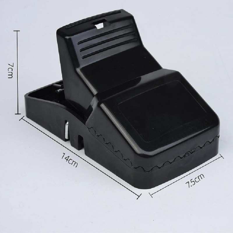 Best Seller Catcher Automatic Spring Reusable Plastic Black Rat Mice Mouse Traps - Image 4