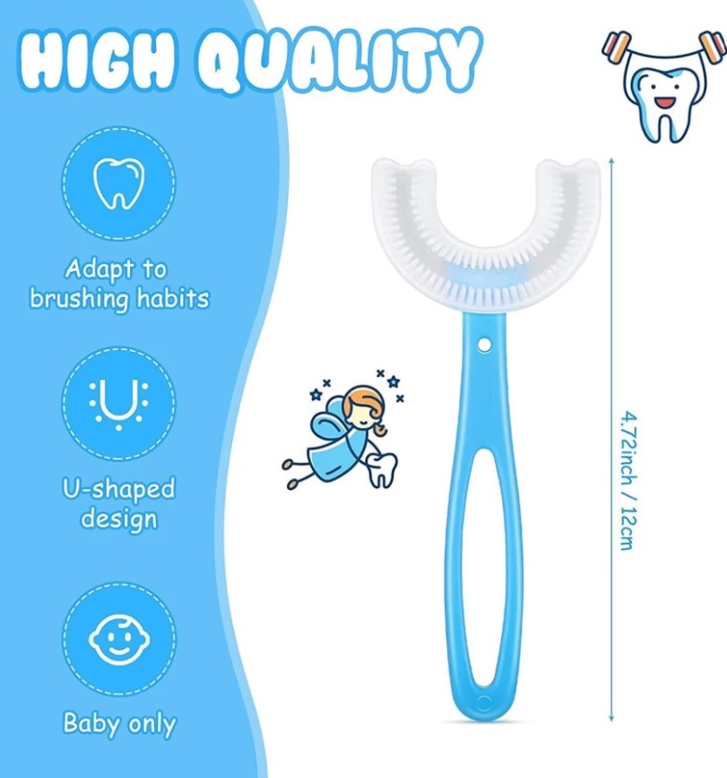 Combo pack Baby Head Protector + Knee Pad + U Shape Brush - Image 6