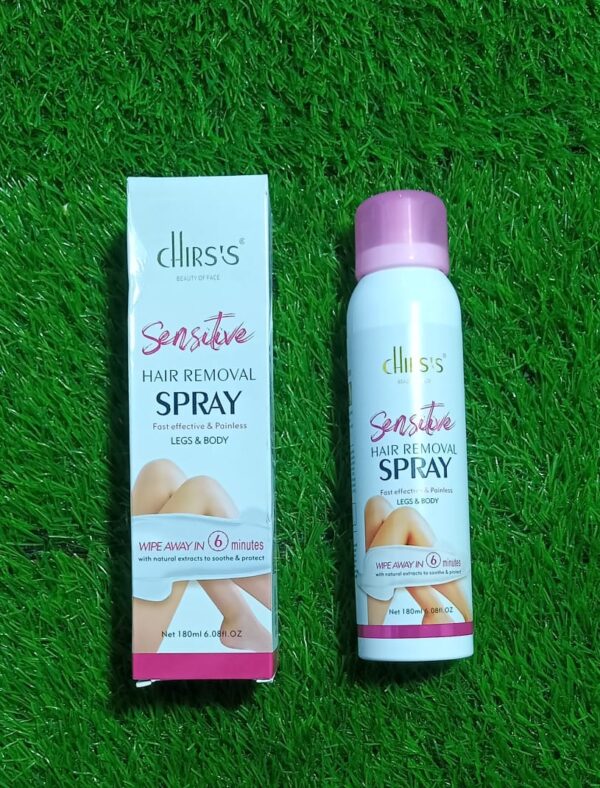 (NW00080) CHIRS'S Fast Effective & Painless Hair Removal Spray For Legs & Body (180ml) - Image 2