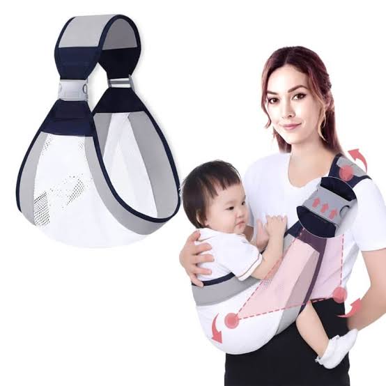 Baby sling - Baby Carrier, Ergonomic Baby Strap one Shoulder Labor-Saving Polyester Carry Baby Half Wrapped Sling (Random Color)