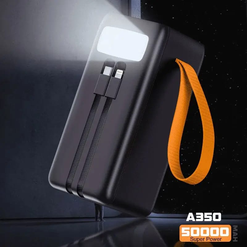 Aspor A350 50,000mAh - Fast Charging with Built-in Flashlight Power Bank for mobile and laptops  (Random color) - Image 14