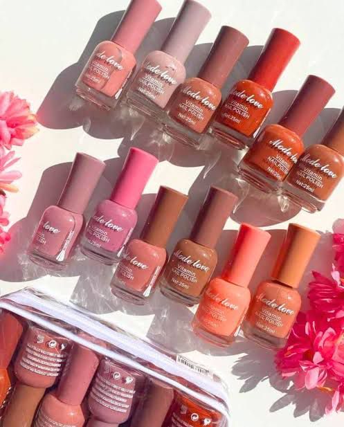 Made Love colors permanent nail polish 12pcs pack for women (Random color) - Image 4