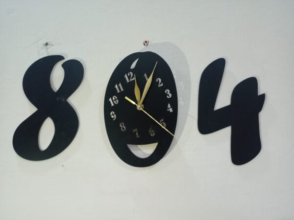 3d wall clock Wooden Wall Clock(804) - Image 3