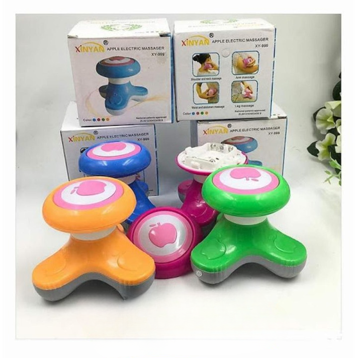 Mini Hand Body Massager Portable Handled Triangle Vibrational Electric Massager (Random color) - Image 2