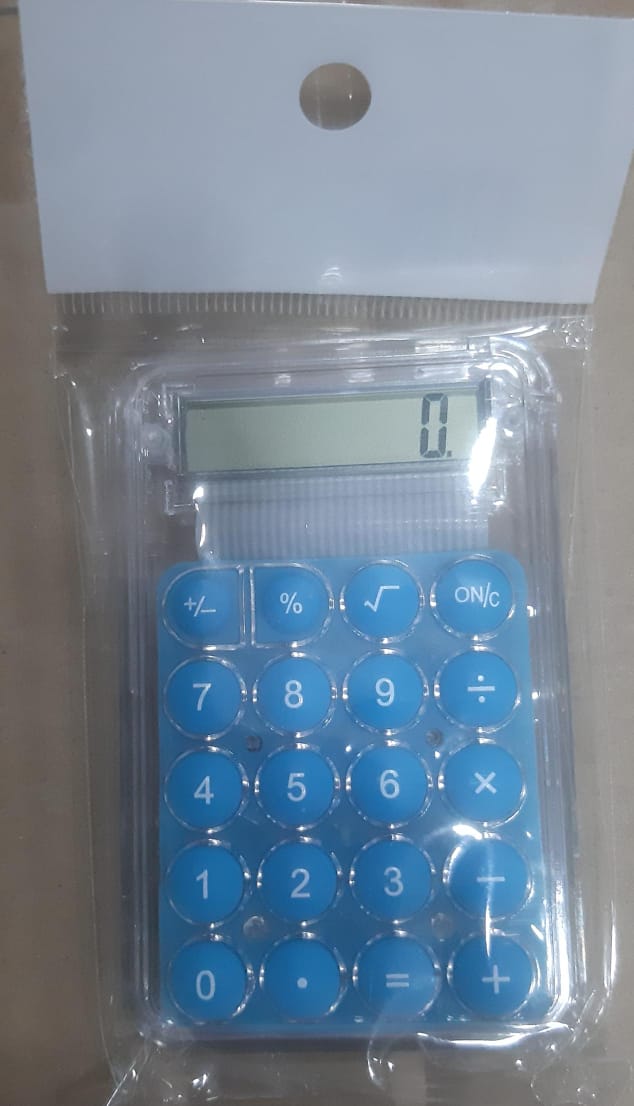 Student Calculator LCD Display Large Screen Siicone Buttons 8-digit Handheld Study Electronic Calculator School Supplies(random color) - Image 2