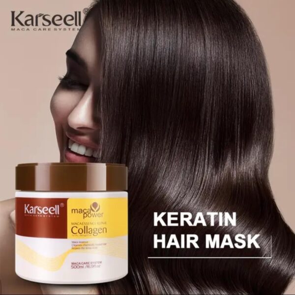 Karseell hair mask | Collagen Hair Treatment Deep Repair Conditioning Argan Oil Collagen Mask - 500ml - Image 5
