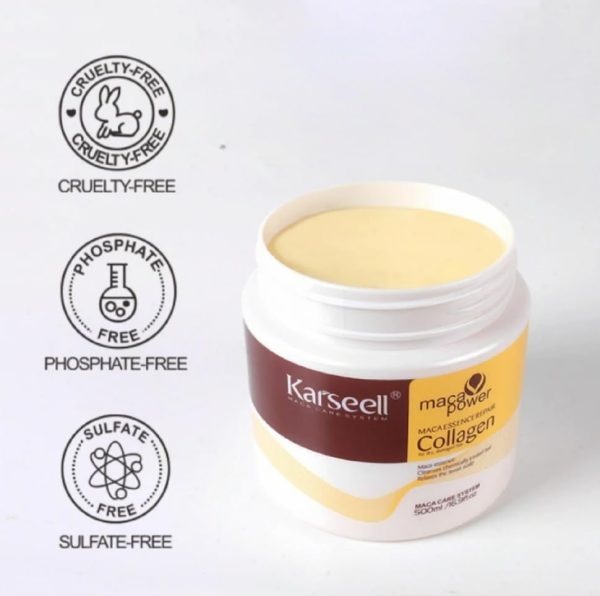 Karseell hair mask | Collagen Hair Treatment Deep Repair Conditioning Argan Oil Collagen Mask - 500ml - Image 9